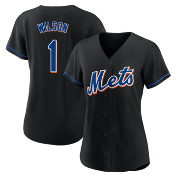 New York Mets 1# Mookie Wilson Jersey/shirt Throwback Green Blue