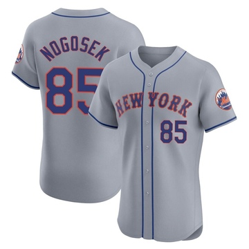 Stephen Nogosek Men's Elite New York Mets Gray Road Jersey