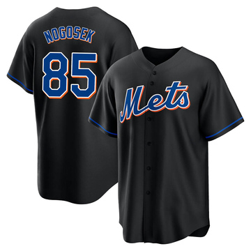 Stephen Nogosek Men's Replica New York Mets Black 2022 Alternate Jersey