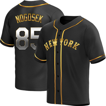 Stephen Nogosek Men's Replica New York Mets Black Golden Alternate Jersey