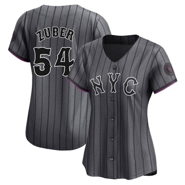 Tyler Zuber Women's Limited New York Mets Graphite 2024 City Connect Jersey